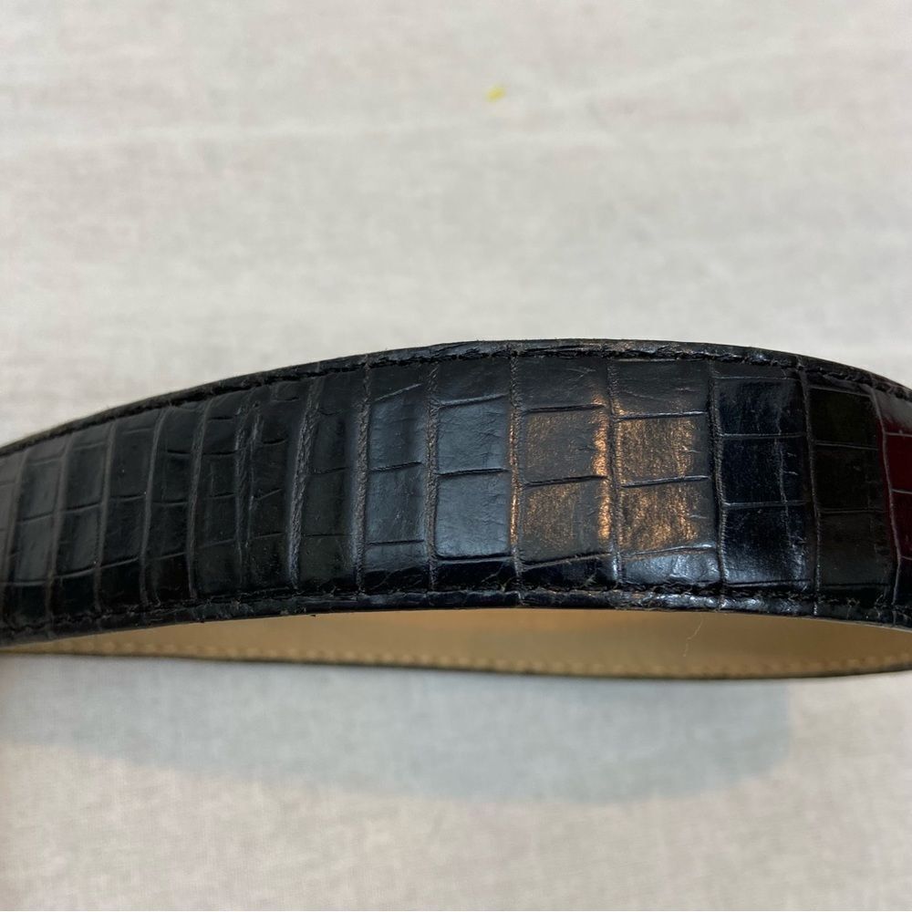 Ladies Brighton Black Leather Charm Belt Size Large/34 - Picture 8 of 9